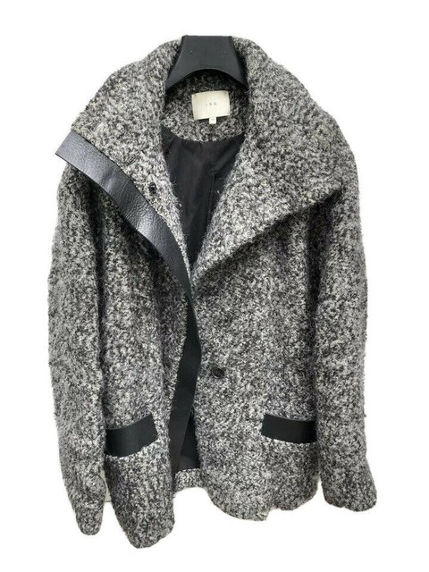 IRO Boucled Grey Coat