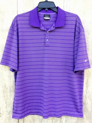 purple dri fit polo