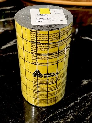 Avery Dennison Yellow Labels Monarch Labelers 8 Rolls 1 inker A0024 Series 1100