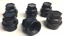 6 New Black Lug Nut Covers Cap Chevy Gmc Silverado 1500 2500 Full Size Truck Van 6 New Black Lug Nut Covers Cap Chevy Gmc Silverado 1500 2500 Full Size Truck Van