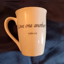 Feed on the Word mug Love one another 1 John 3:23