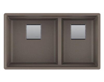 FRANKE PKG160STO Storm Peak Granite Undermount Double Bowl Kitchen Sink New