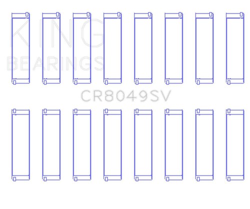 King BMW N62/ N63/ S63/ N62N (Size STDX) Connecting Rod Bearing Set main image 1