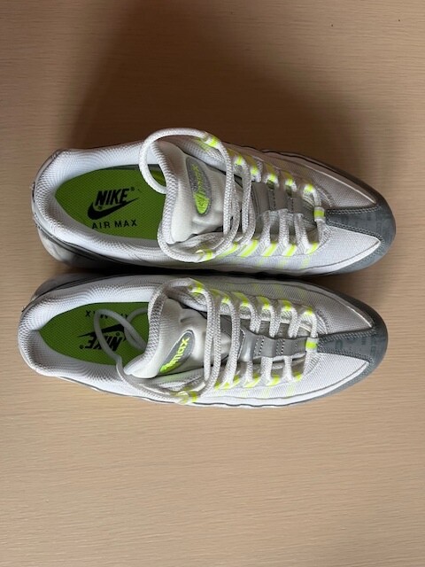 Nike Air Max 95 ホワイト/ネオン Size 9.5 - Nike Air Max 95 Logos Pack - White Neon | eBay