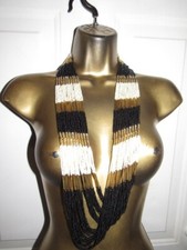 Handmade beaded necklace or belt with ethnic flair