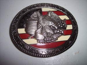 patriotic belt buckle