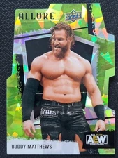 2022 AEW Buddy Matthews Green Rainbow /99 Upper Deck ALLURE Mint #81252