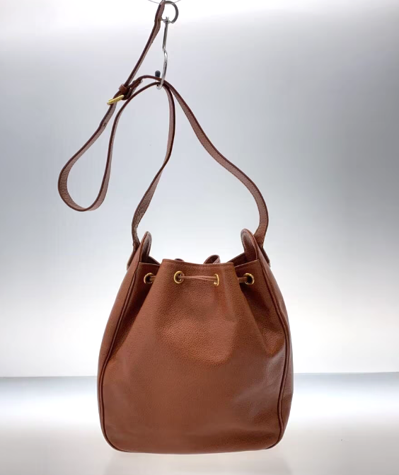 Borsa a tracolla Yves Saint Laurent borsa con coulisse in pelle marrone borsa YSL