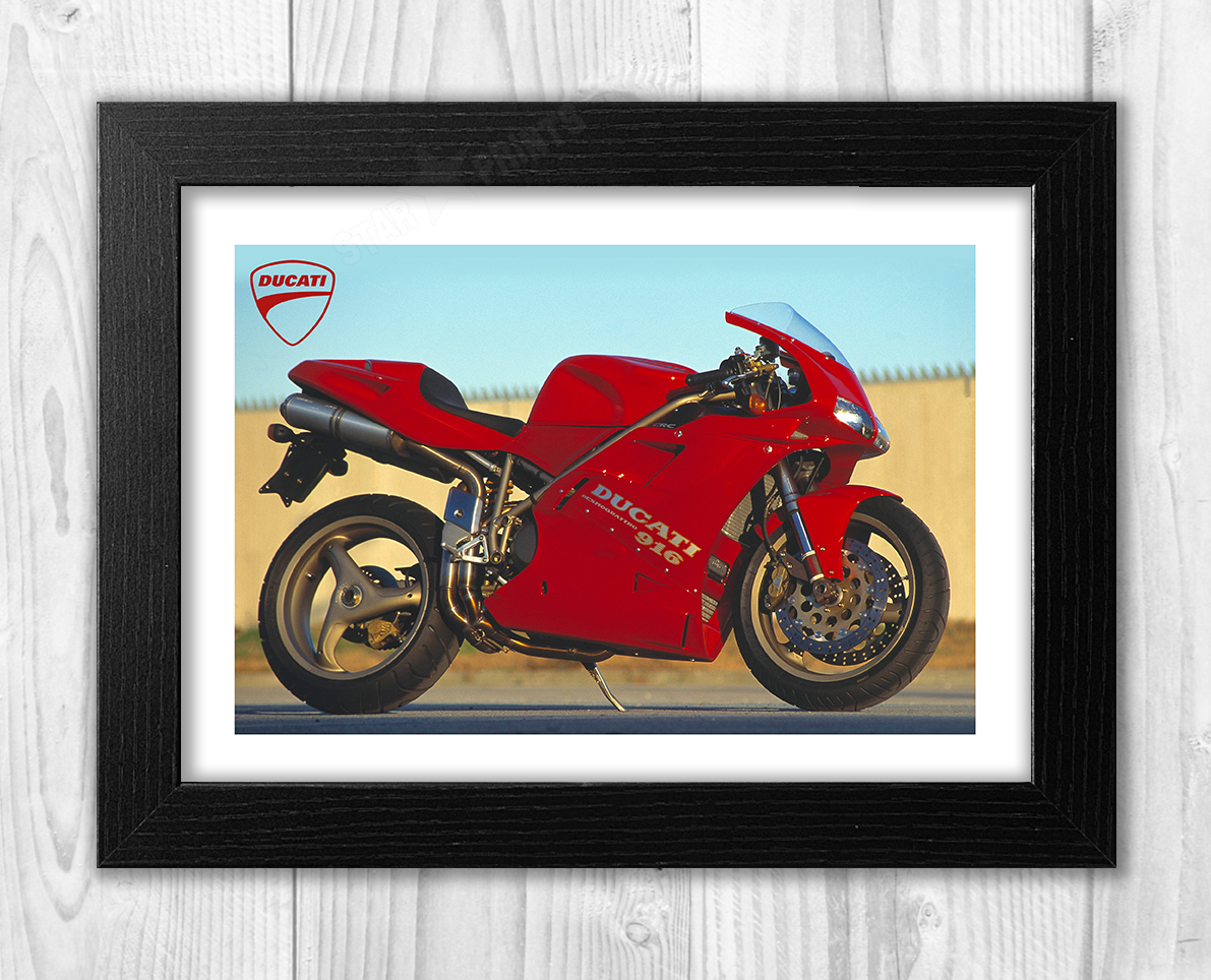 Ducati 916 (2) A4 photograph picture poster. Choice of frame. | eBay