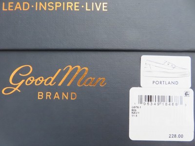 NEW * Good Man Brand PORTLAND NAVY Shoes Loafter Slip On  display picture 2
