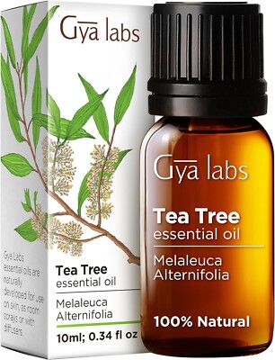 3 pk Gya Labs Australian Tea Tree Oil for Skin Hair Face & Toenails (0.34 fl oz)