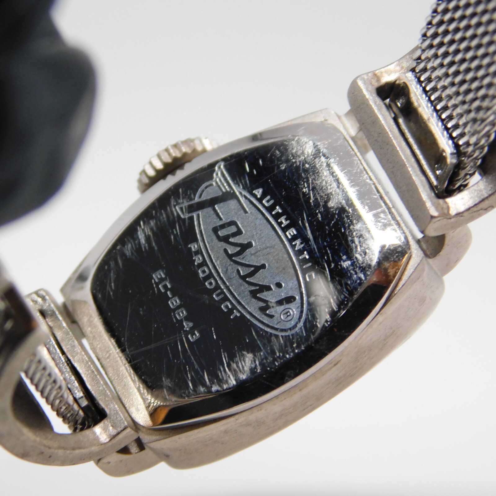 FOSSIL Authentic EC-8843 Mesh Band Quartz Analog … - image 7