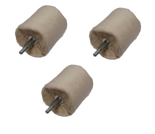3x 65 X 70 POLISHING MOP BUFFING WHEEL SOFT COTTON STITCHED CAR ALLOY RDGTOOLS