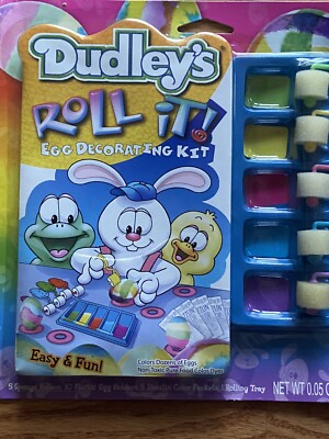 Dudley s Roll It! Egg- Citing Easter Egg Coloring Kit Brand New Sealed!