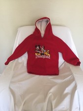 Disneyland Unisex Children's Red Fleece Sweatshirt, Size Medium, Gently Used