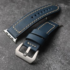 Cowhide Leather Band Strap For Apple Watch Ultra 3 Series 11 10 9 44/45/46/49mm