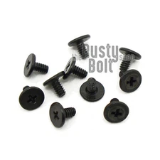 M1.6. x 3mm, Phillips Wafer Flat Head Screws, Steel, Black, Laptop, Machine