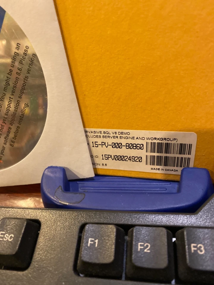 NEW 2 CDs Pervasive.SQL Server version 8.6 for Windows Server and Workgroup - Image 2 of 4