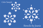 Joanie (3) pochoir flocons de neige hiver vacances Noël décoration bricolage artisanat art signes