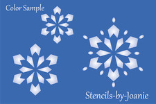 Joanie 3 Snowflakes Stencil Winter Holiday Christmas Decor DIY Craft Art Signs