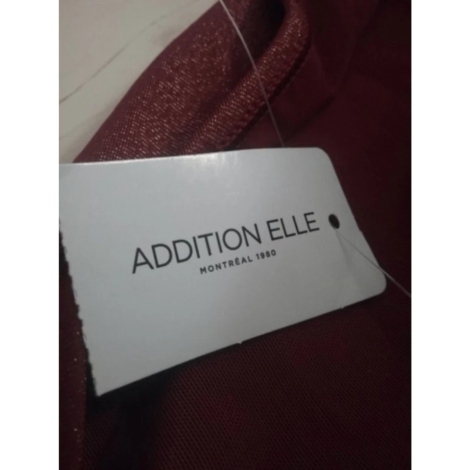 Nuevo con etiquetas Traje de baño de una pieza Addition Elle para mujer talla 4X frambuesa chispeante Foto 4 de 4