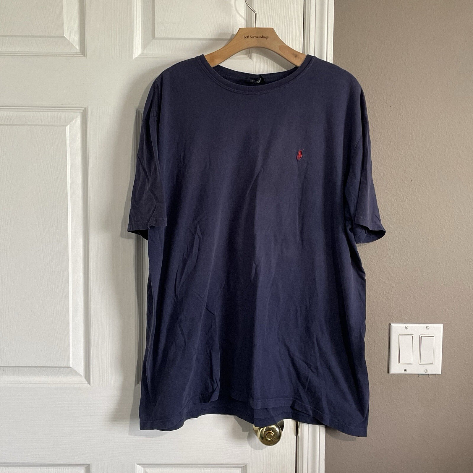 Polo Ralph Lauren t shirt uomo XL blu navy manica corta preppy logo pony