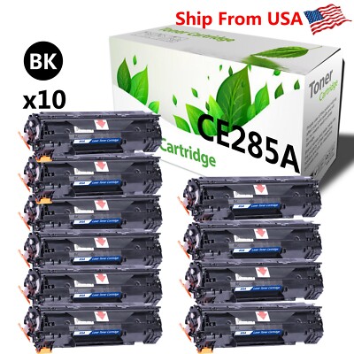 (10-Pack, Black) 85A CE285A Toner Cartridge for P1100 M1132 P1109w Printer
