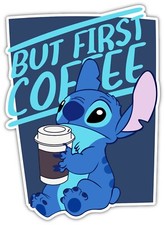 LILO  STITCH COFFEE KIDS CARTOON DECAL STICKER 3M US CAR TRUCK VEHICL WINDOW