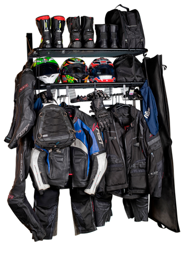 BikerTidy Motorcycle Motorbike Clothing jacket helmet storage rack ...
