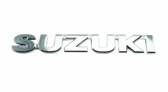 Per Suzuki Swift Posteriore Cromo " Suzuki " 3D Logo Stemma Emblema @ UK