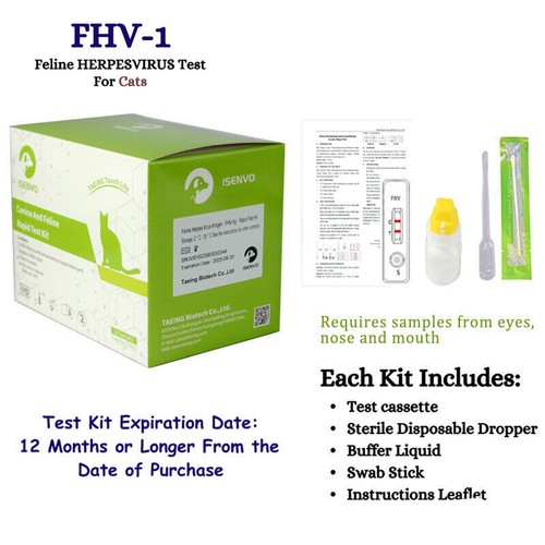 Feline FPV, FHV, FCV - Virus Ag Rapid Home Test Kit for Cats Disease Detection - Afbeelding 3 van 7