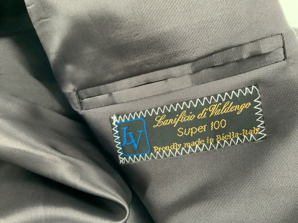 Cesarani Super 100 Suit 46R Gray Glen Plaid 2B 1V 36x28 Cesarani Super 100 Suit 46R Gray Glen Plaid 2B 1V 36x28