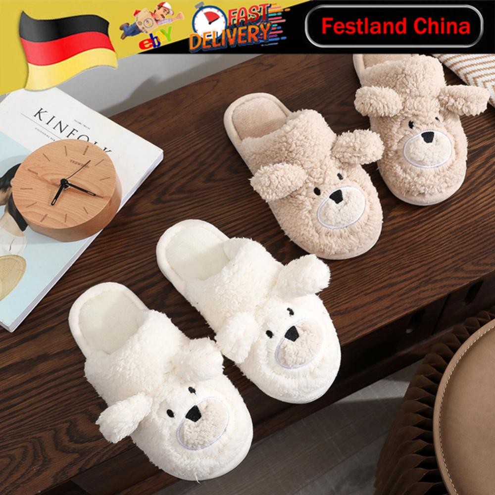 APL Pantofole Orso Peluche Punta Chiusa Pantofole Antiscivolo Comode Forniture Casa