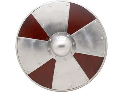 Medieval Wildman Berserker Viking Barbarian Brown&Steel Fully Functional Shield