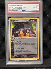 Mightyena 18/108 EX Power Keepers Reverse Holo Eng PSA 8 Incredible rainbow holo on eBay