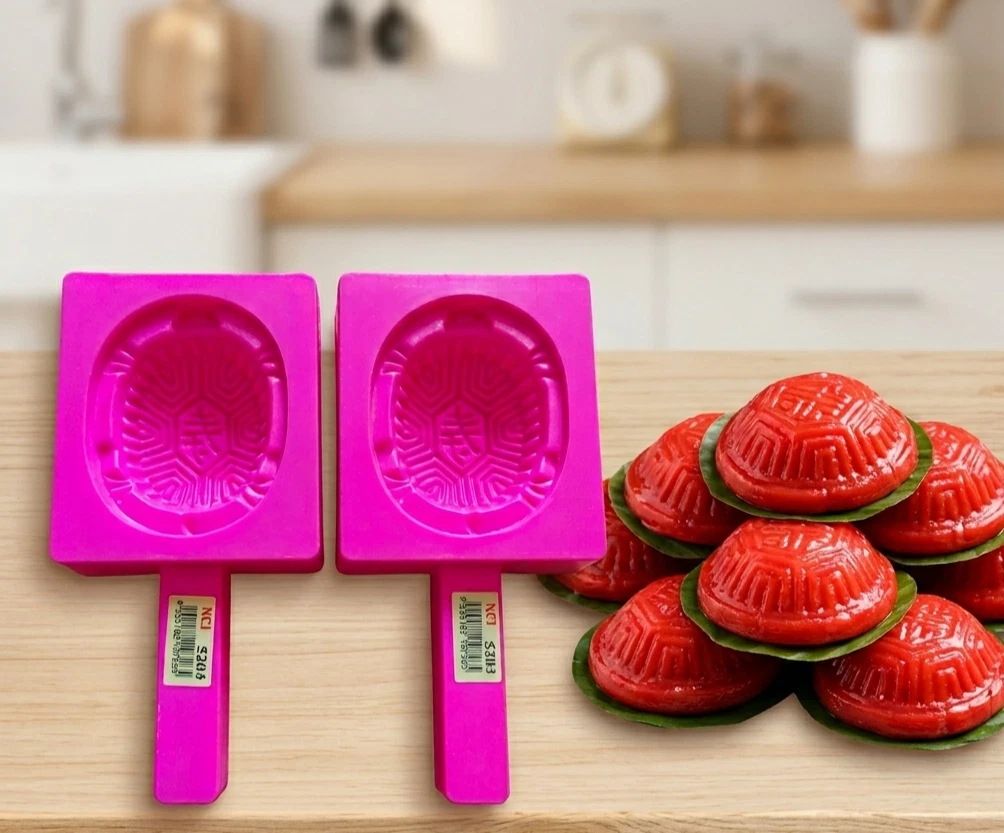 2 Pcs Ang Ku (Tortoise) Kueh Jelly Traditional Chinese Cake Mold FREE SHIPPING