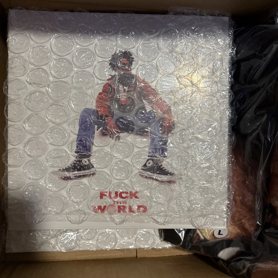 New Brent Faiyaz Fuck The World 5 Year Anniversary Red Vinyl T-Shirt /1000