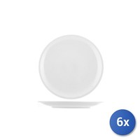 6X Teller FüR Obst Porzellan Milano 20 Cm, Weiß, Hotelware