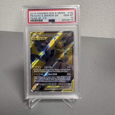 Pokemon Pikachu & Zekrom GX Tag Team (Full Art) 162/181 Sm-Team Up