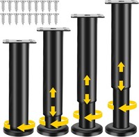 MöBelfüßE Verstellbar, 4 StüCk MöBelfüßE HöHenverstellbar 18-30CM | Metall Verst