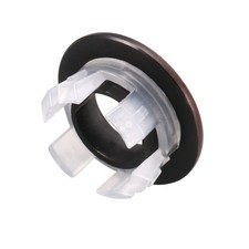 Sink Basin Trim Overflow Cover Round Caps Copper Insert 3Pcs