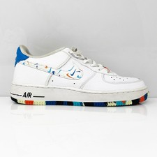 Nike Boys Air Force 1 LV8 DM7597-100 White Casual Shoes Sneakers Size 7Y