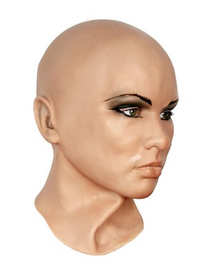 Realistische Diva Maske deluxe