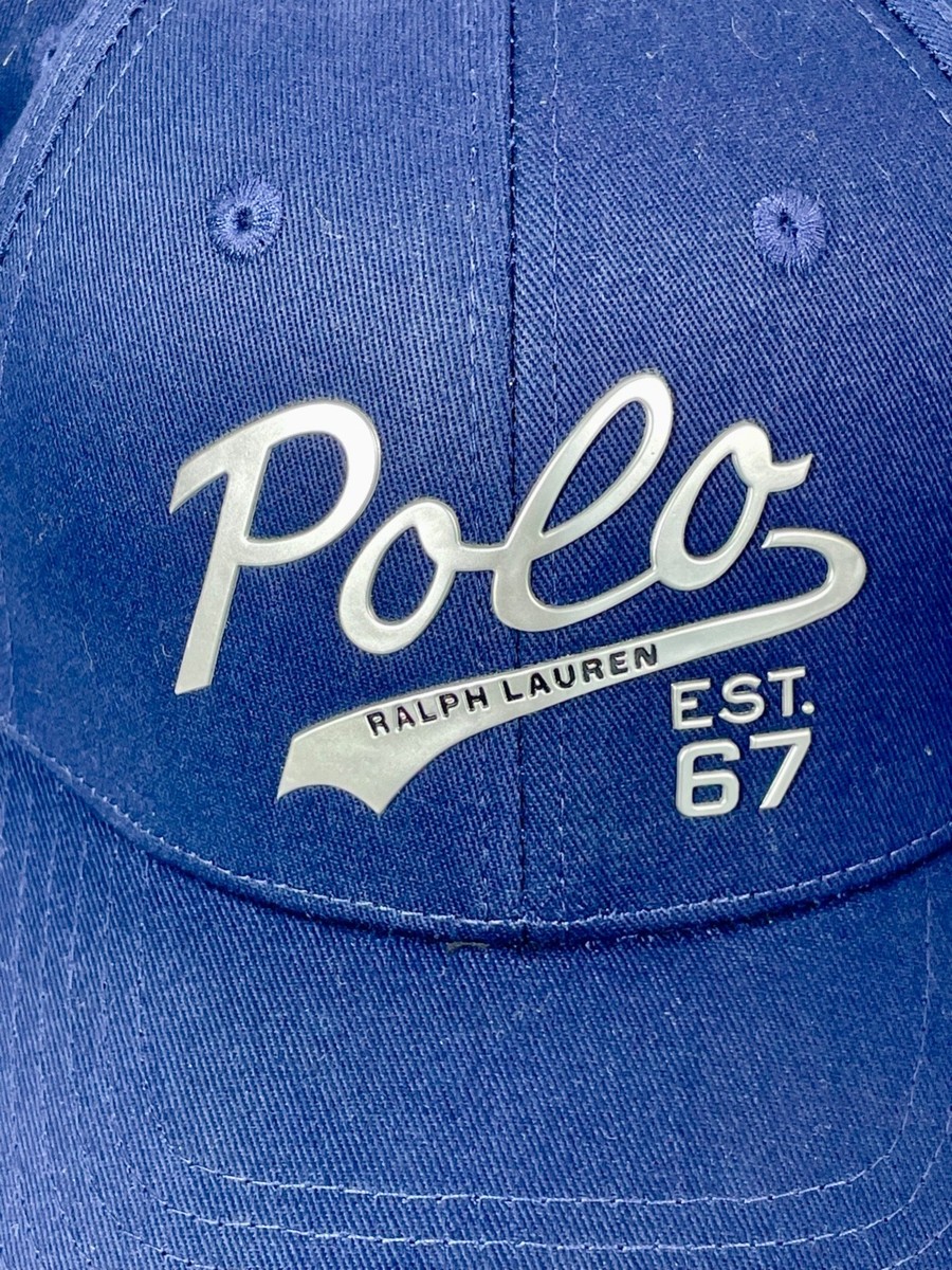 POLO Ralph Lauren 67 Logo Baseball Hat Ball Cap Adjustable Snap