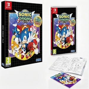 Sonic Origins Plus Nintendo Switch NEW Sealed Physical Game & Artbook SEGA Cover