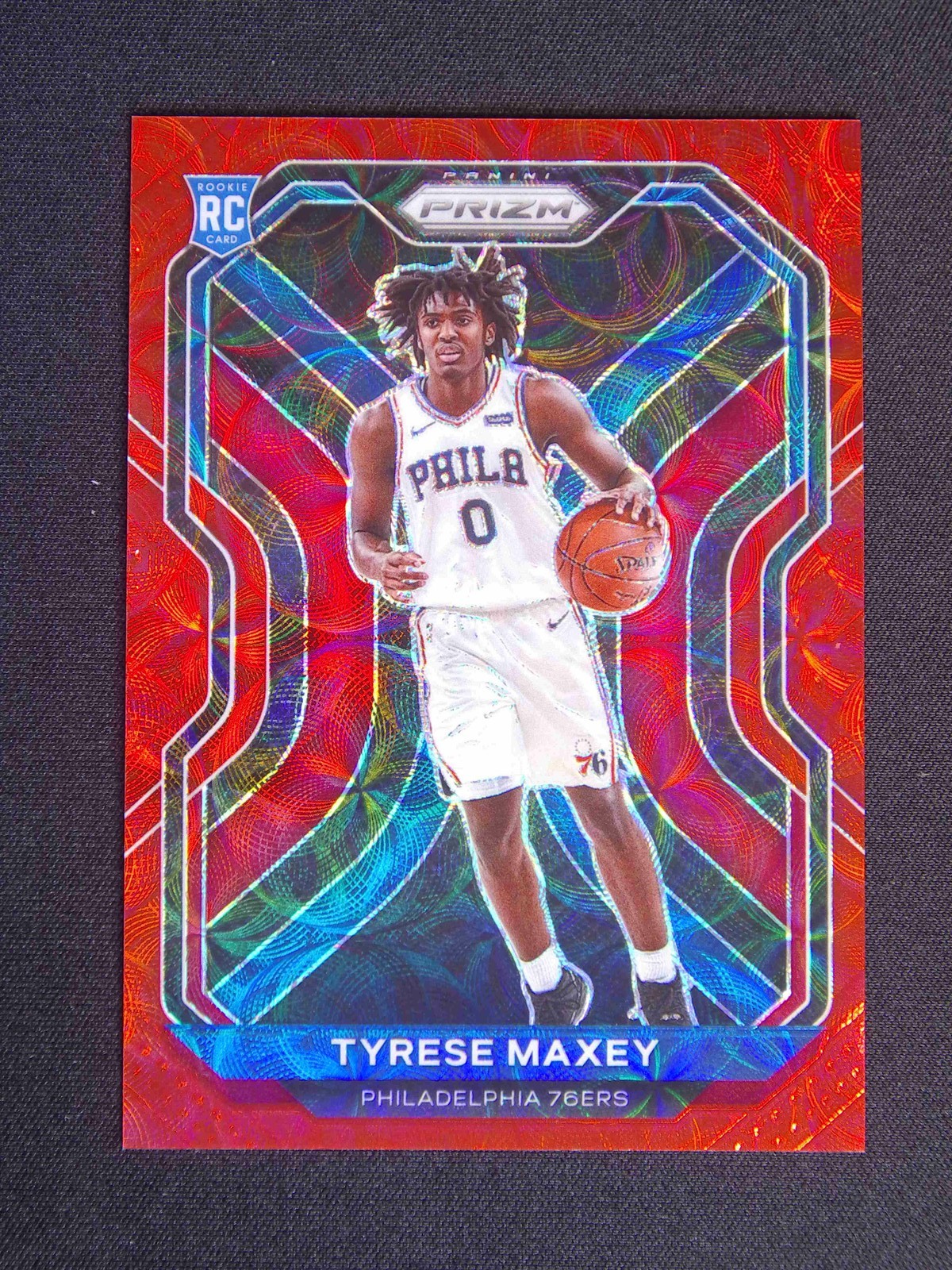 2020-21 Panini Prizm Tyrese Maxey #256 RC Rookie Red Choice /88