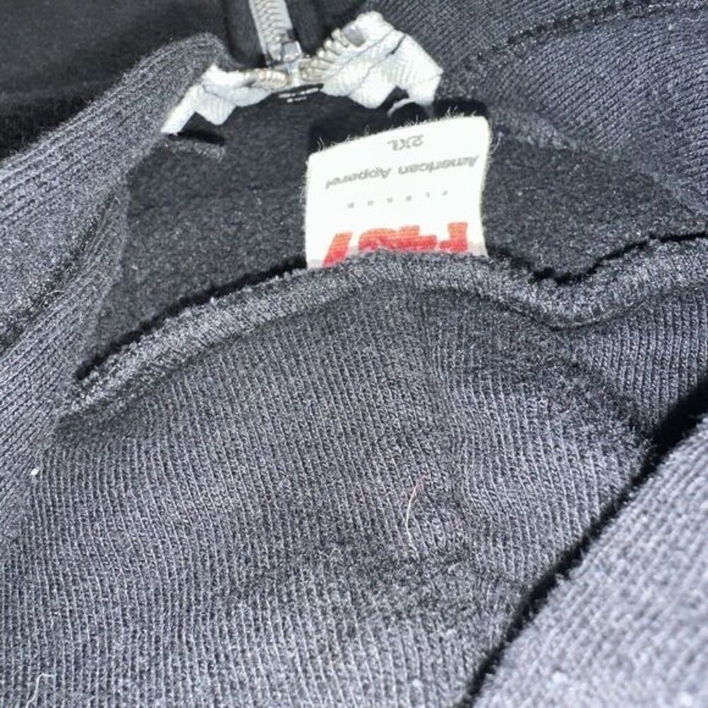 American Apparel F497 Flex Metal Zipper Long Sleeve Hooded Fleece Hoodie 2XL image 3