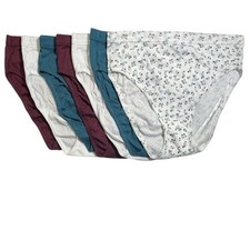 Jockey Set of 7 Elance Breathe Cotton French Cut Brief Size 9 A691744  12659