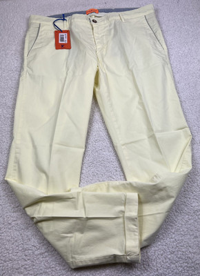 Pauri & Casati Spring Fling Dress Pants Mens 38'' Waist Yellow Italy 38x31