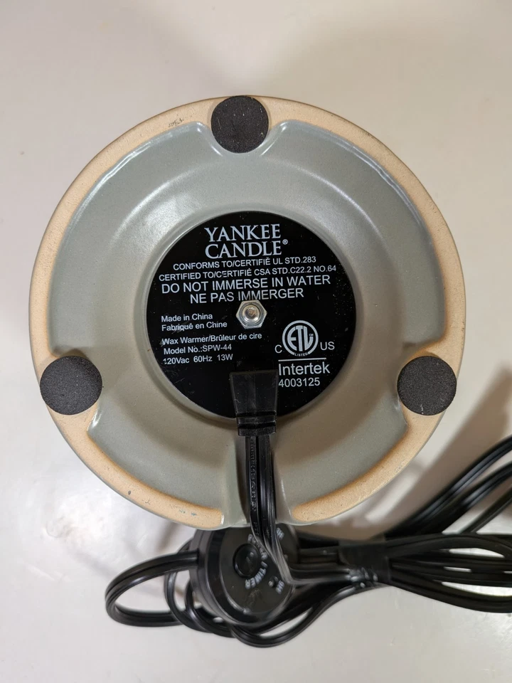 Yankee Candle  Heated Plate Wax Warmer with 3 Setting Power Timer Model SPW-44 - Image 3 of 3